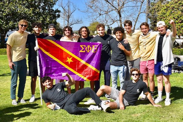 students at an event